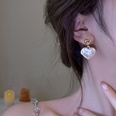 fashion heartshaped pearl earrings simple alloy drop earrnigspicture9